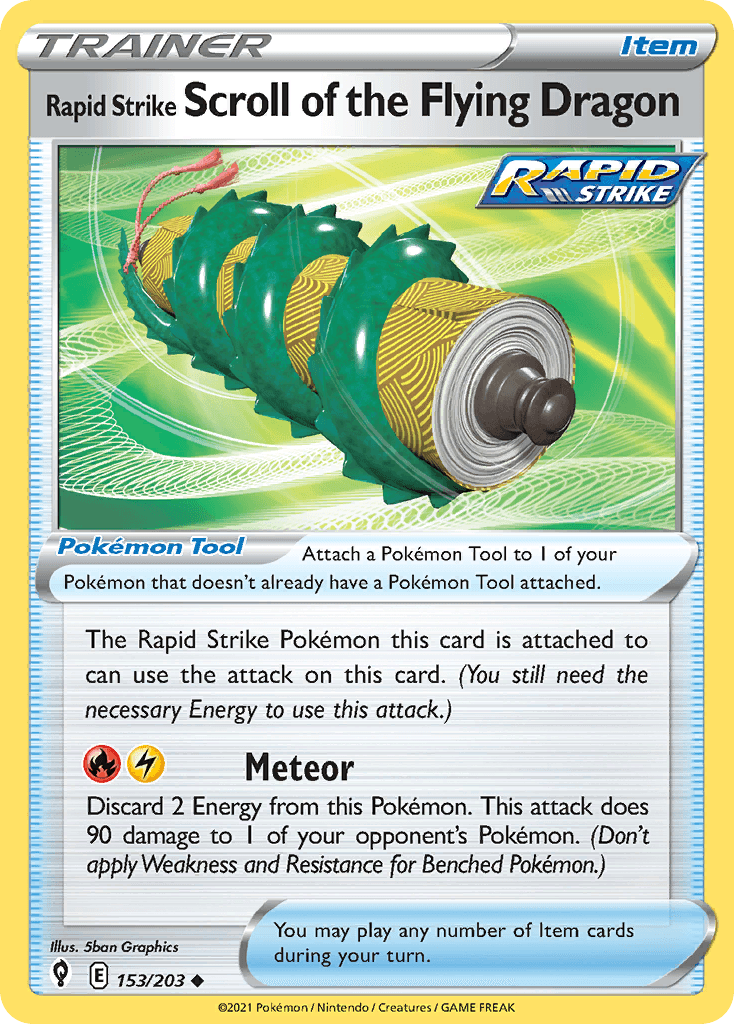 Rapid Strike Scroll of the Flying Dragon 153 — Sword & Shield: Evolving Skies