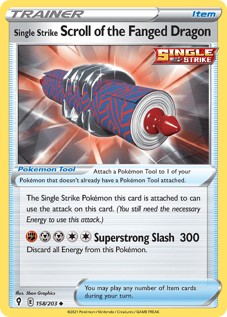 Single Strike Scroll of the Fanged Dragon 158