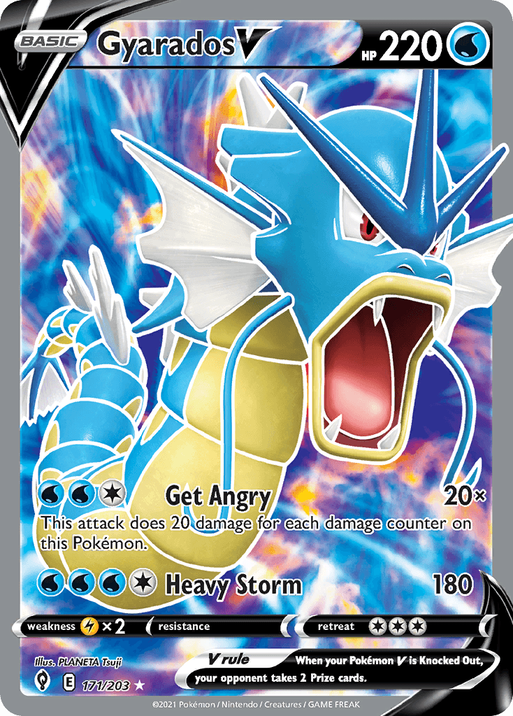 Gyarados V 171 — Sword & Shield: Evolving Skies