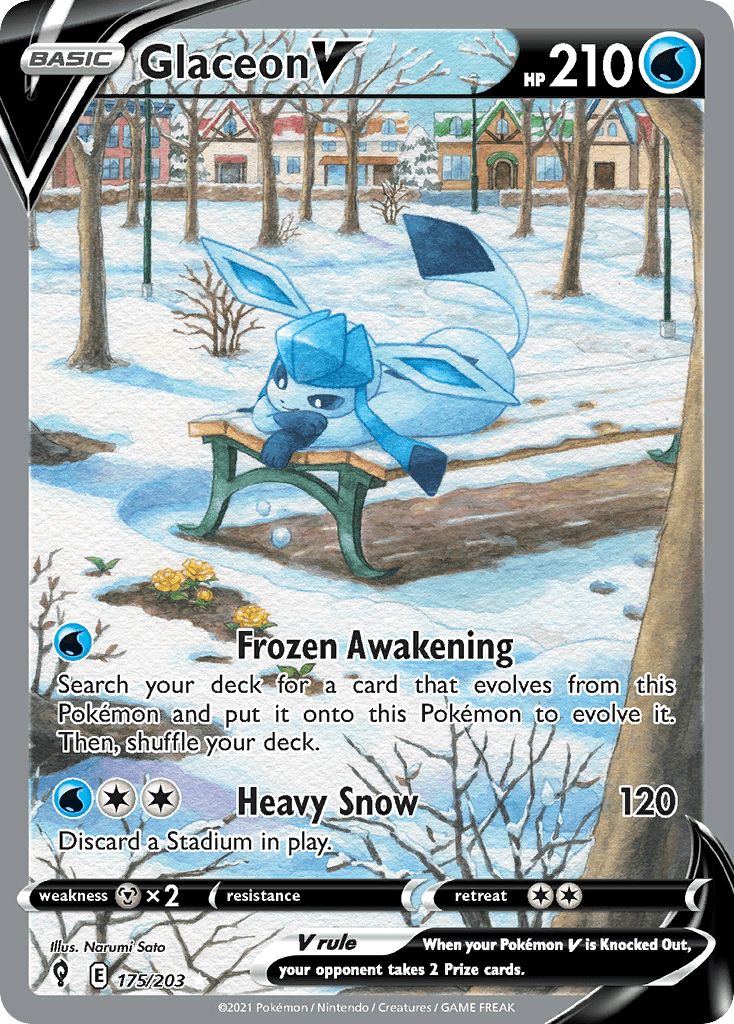 Glaceon V 175 — Sword & Shield: Evolving Skies