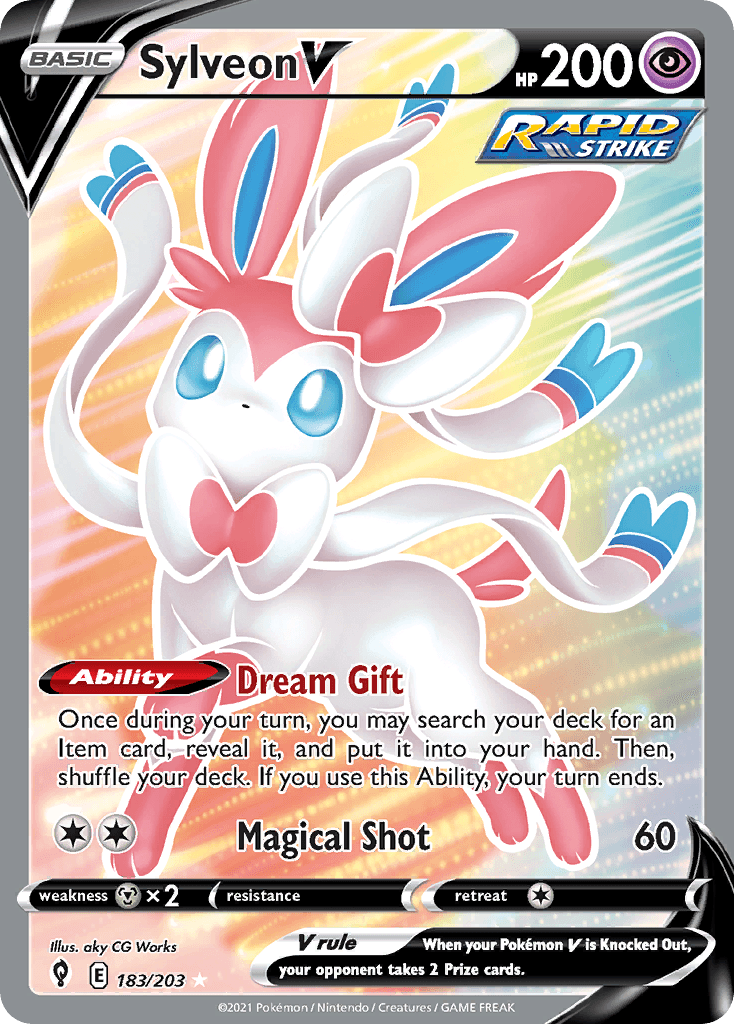 Sylveon V 183 — Sword & Shield: Evolving Skies