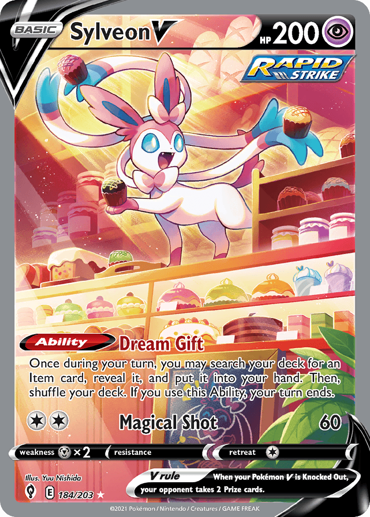 Sylveon V 184 — Sword & Shield: Evolving Skies