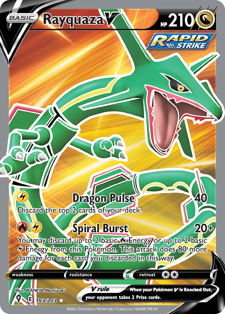 Rayquaza V 193 — Sword & Shield: Evolving Skies