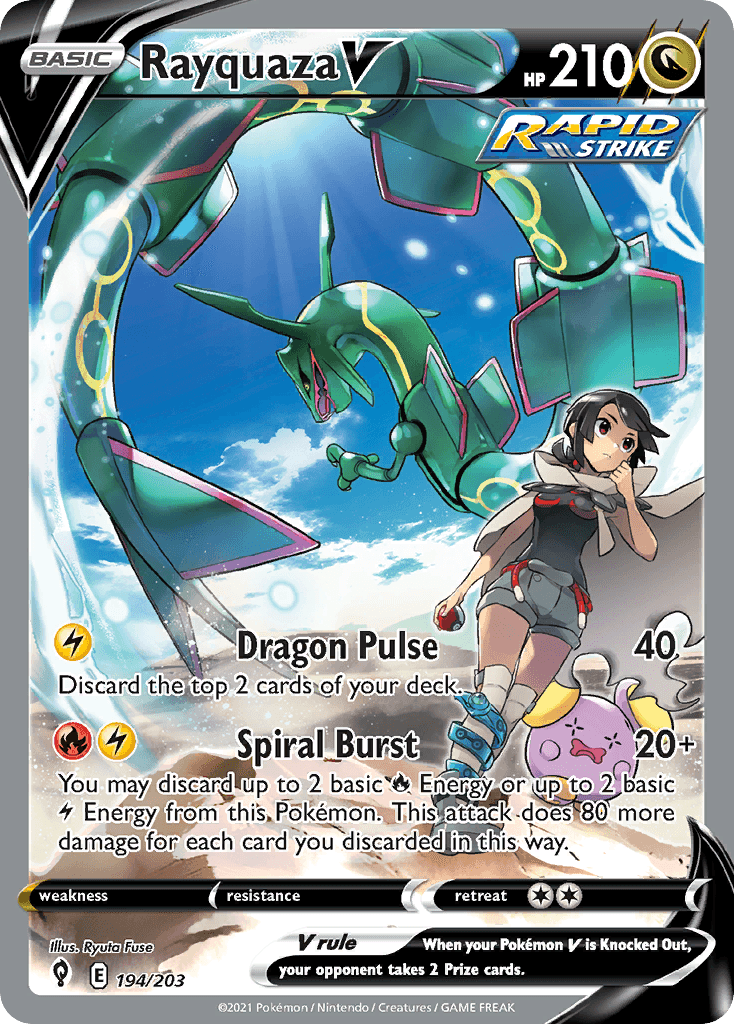 Rayquaza V 194 — Sword & Shield: Evolving Skies