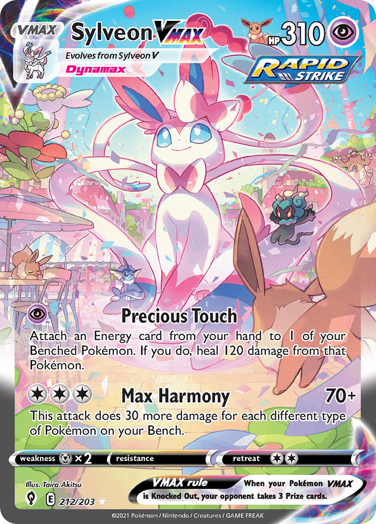 Sylveon VMAX 212 — Sword & Shield: Evolving Skies
