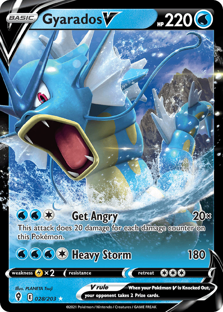 Gyarados V 28 — Sword & Shield: Evolving Skies