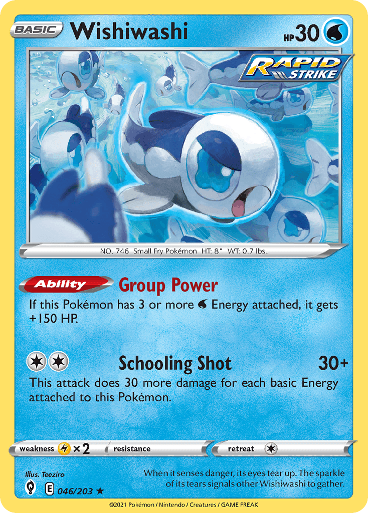 Wishiwashi 46 — Sword & Shield: Evolving Skies