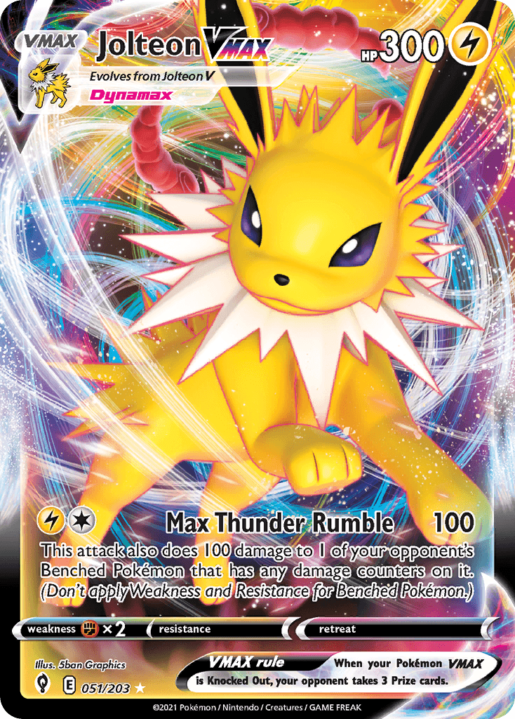 Jolteon VMAX 51 — Sword & Shield: Evolving Skies