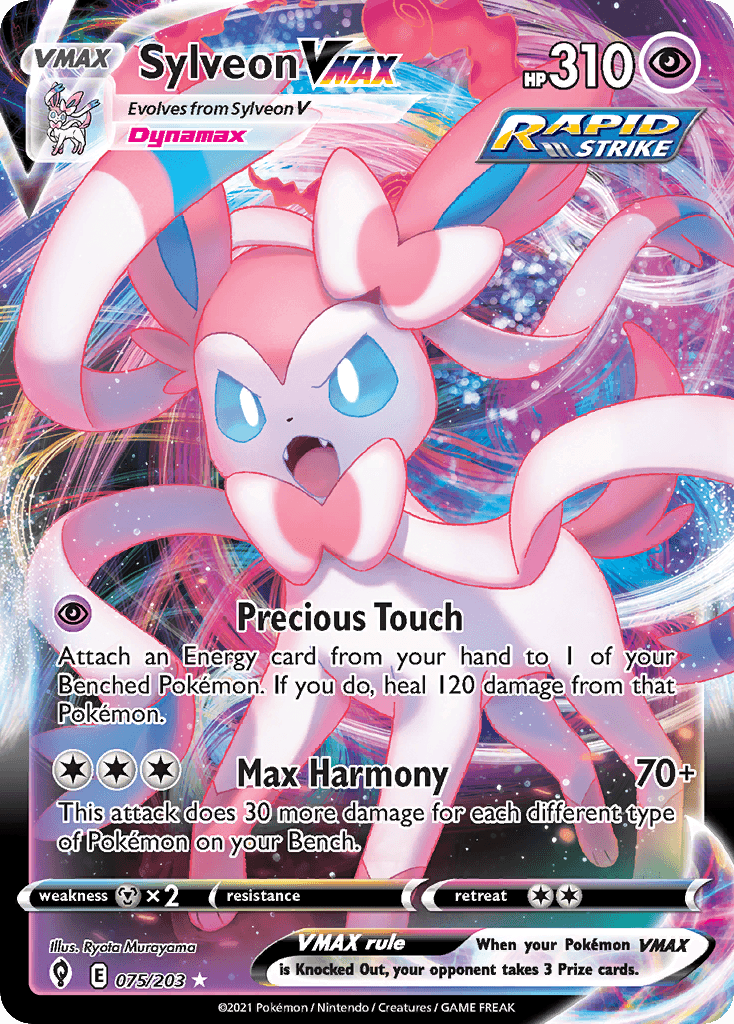 Sylveon VMAX 75 — Sword & Shield: Evolving Skies