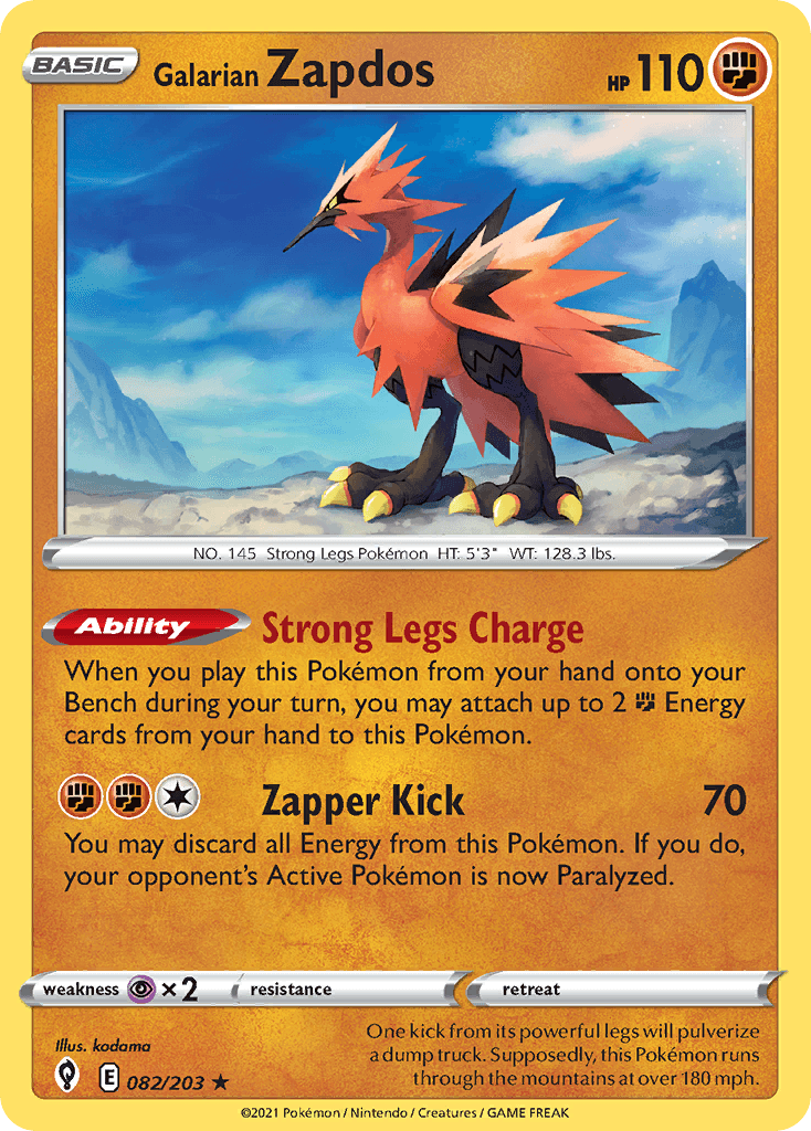 Galarian Zapdos 82