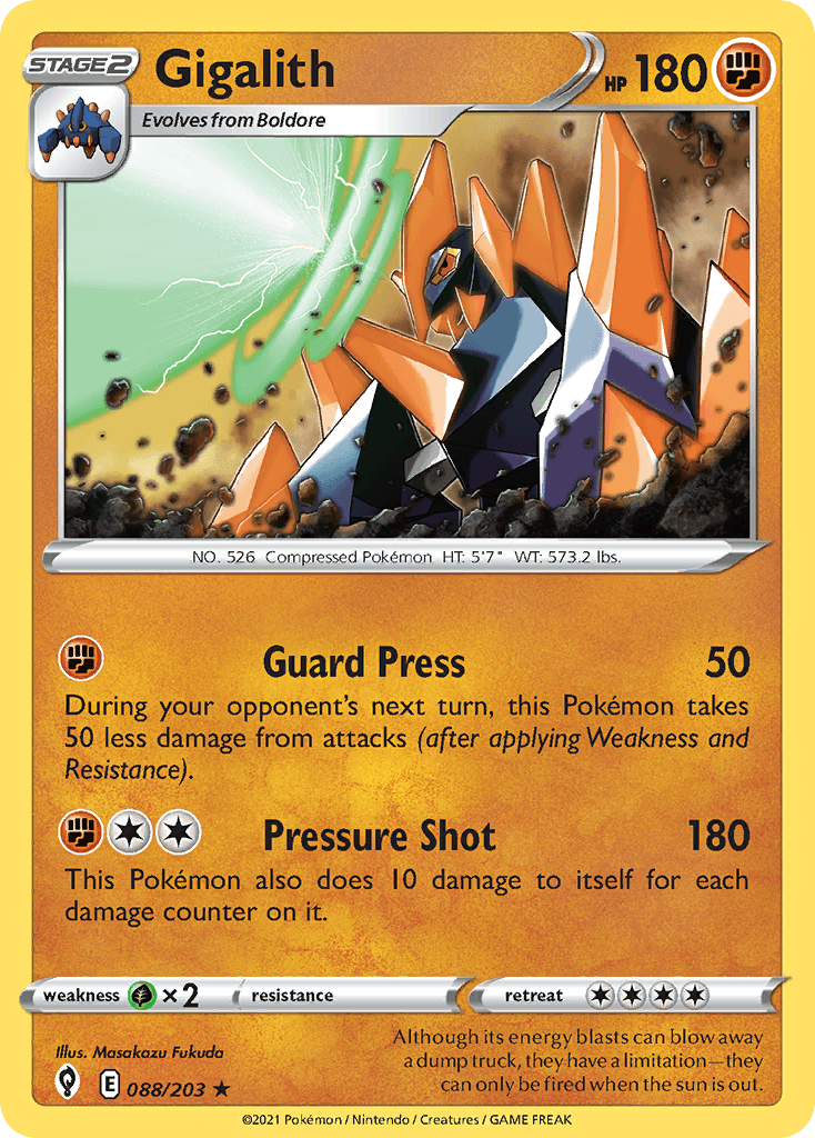 Gigalith 88 — Sword & Shield: Evolving Skies