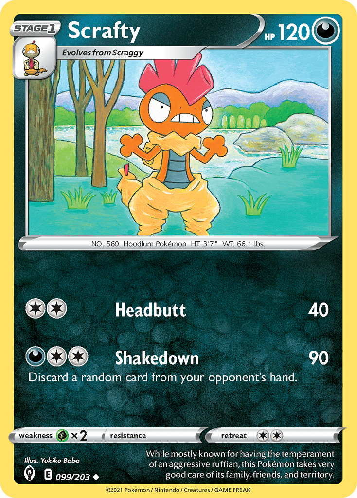 Scrafty 99 — Sword & Shield: Evolving Skies