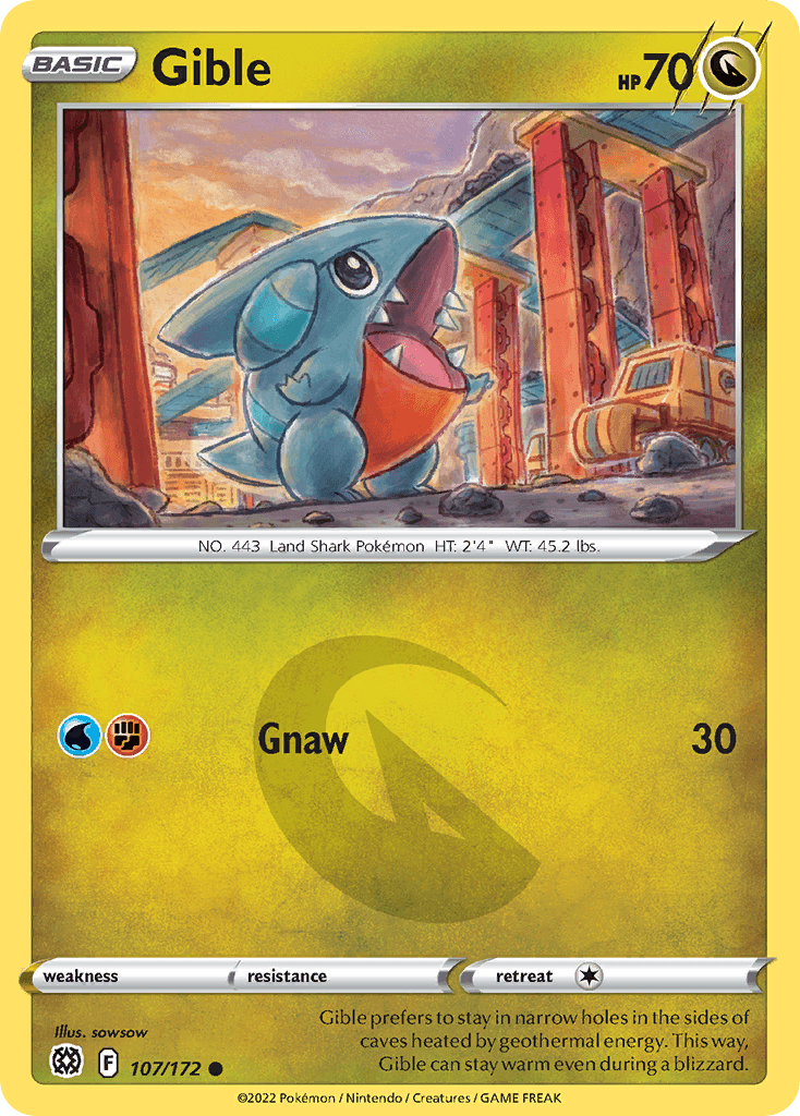 Gible 107 — Sword & Shield: Brilliant Stars