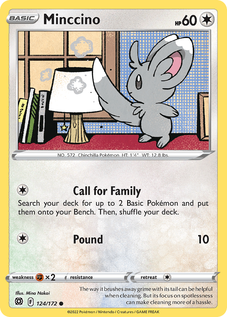 Minccino 124 — Sword & Shield: Brilliant Stars
