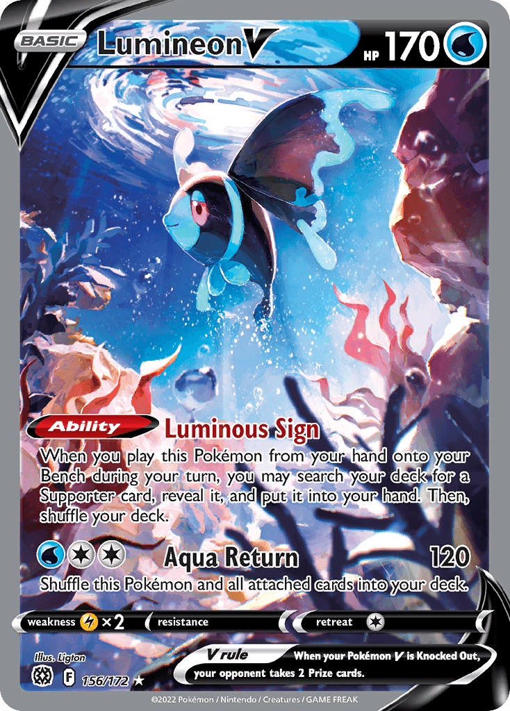 Lumineon V 156 — Sword & Shield: Brilliant Stars
