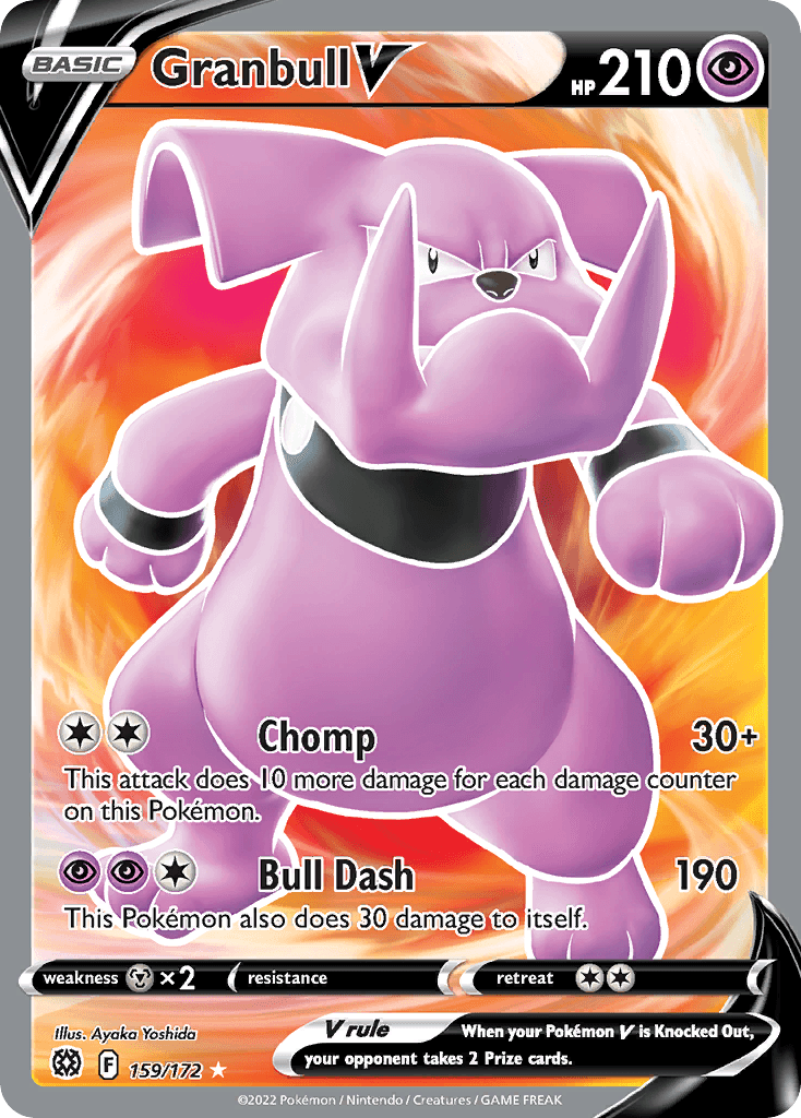 Granbull V 159 — Sword & Shield: Brilliant Stars