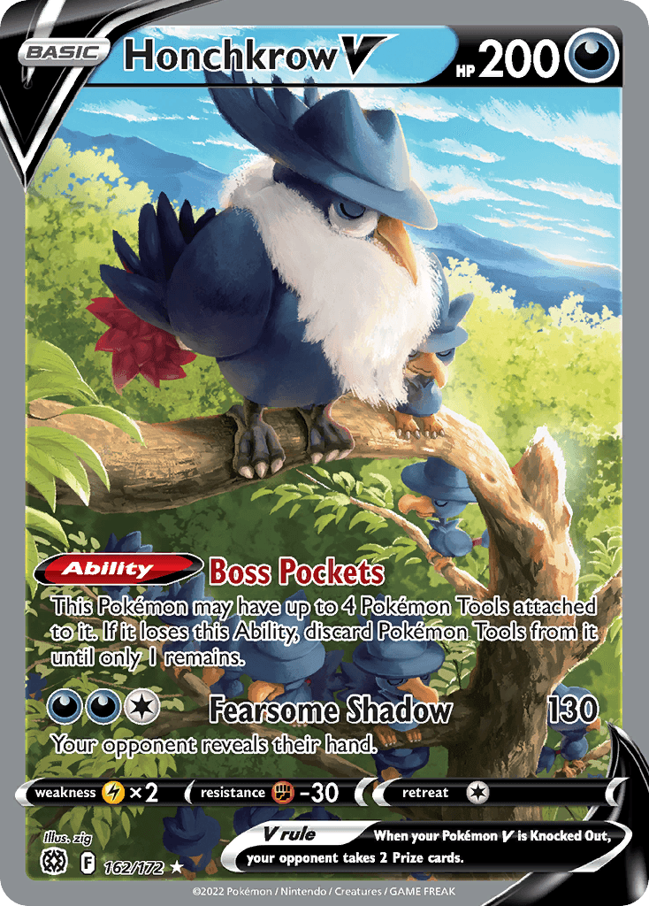 Honchkrow V 162 — Sword & Shield: Brilliant Stars