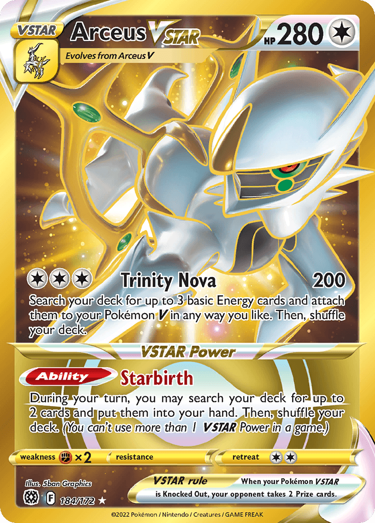 Arceus VSTAR 184 — Sword & Shield: Brilliant Stars
