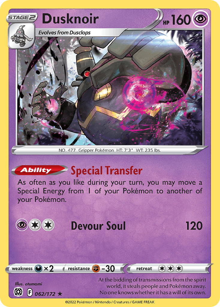 Dusknoir 62 — Sword & Shield: Brilliant Stars