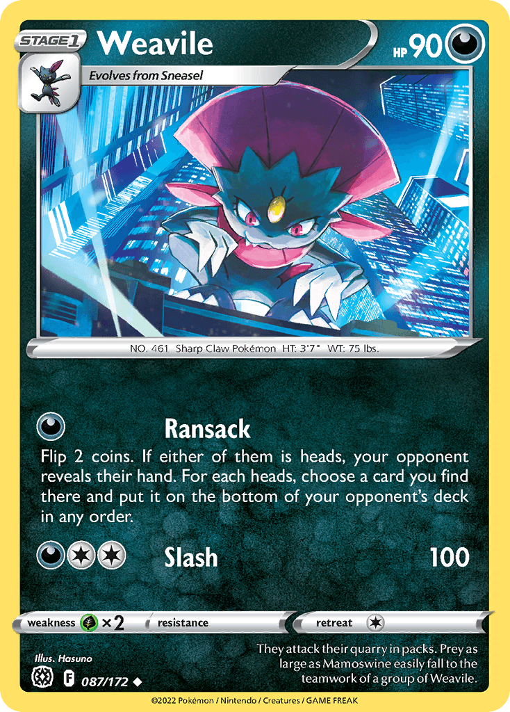 Weavile 87 — Sword & Shield: Brilliant Stars