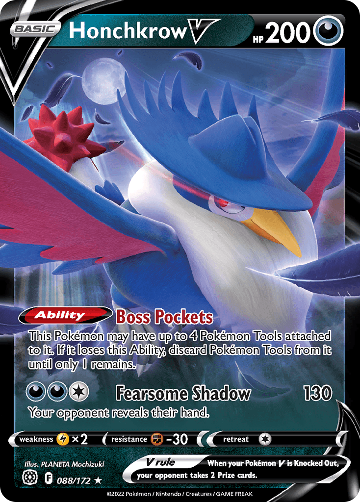 Honchkrow V 88 — Sword & Shield: Brilliant Stars